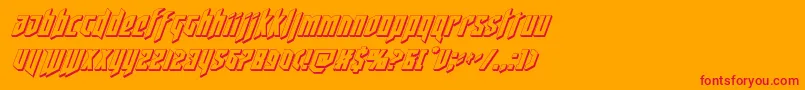 deathshead3dital Font – Red Fonts on Orange Background