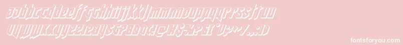 deathshead3dital Font – White Fonts on Pink Background