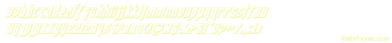 deathshead3dital Font – Yellow Fonts on White Background