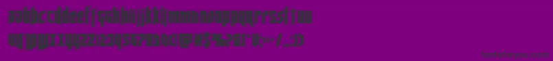 deathsheadacad Font – Black Fonts on Purple Background