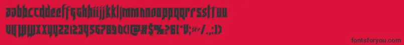 deathsheadacad Font – Black Fonts on Red Background