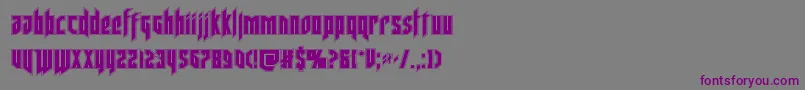 deathsheadacad Font – Purple Fonts on Gray Background