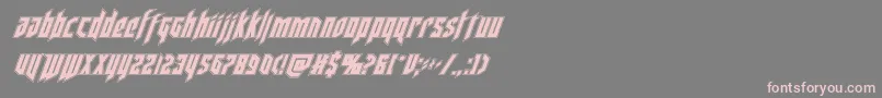 deathsheadacadital Font – Pink Fonts on Gray Background