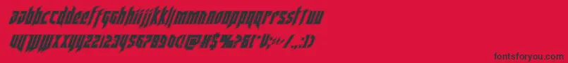 deathsheadacadital Font – Black Fonts on Red Background