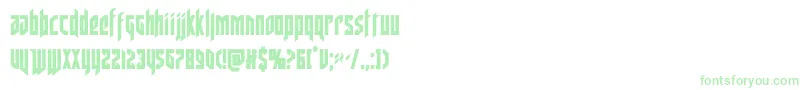 deathsheadcond Font – Green Fonts on White Background
