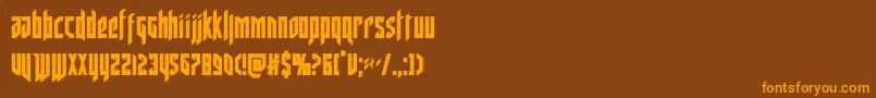Подробнее о шрифте deathsheadcond Шрифт deathsheadcond – оранжевые шрифты на коричневом фоне