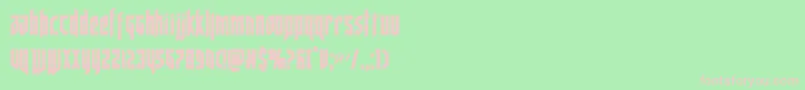 deathsheadcond Font – Pink Fonts on Green Background