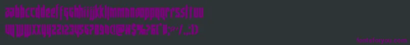 deathsheadcond Font – Purple Fonts on Black Background