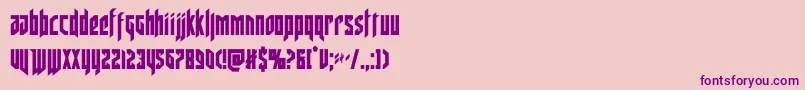 deathsheadcond Font – Purple Fonts on Pink Background