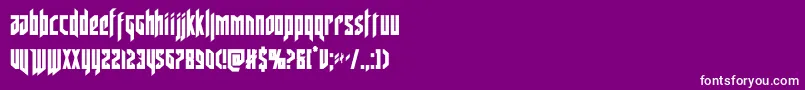 deathsheadcond Font – White Fonts on Purple Background