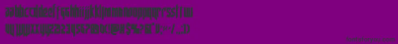 deathsheadcond Font – Black Fonts on Purple Background