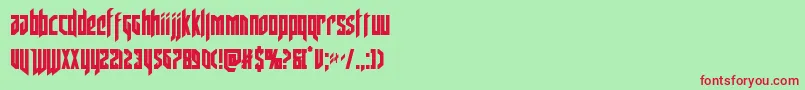 deathsheadcond Font – Red Fonts on Green Background