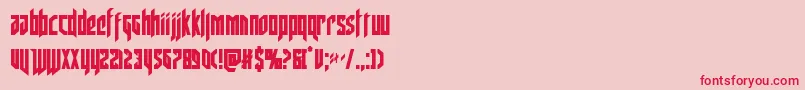 deathsheadcond Font – Red Fonts on Pink Background