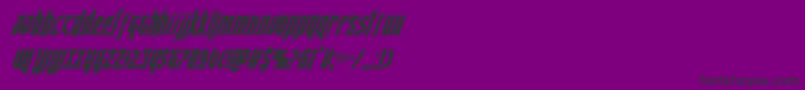 deathsheadcondital Font – Black Fonts on Purple Background