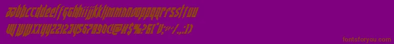 deathsheadcondital Font – Brown Fonts on Purple Background