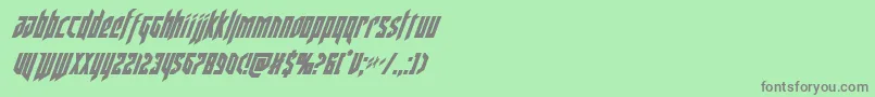 deathsheadcondital Font – Gray Fonts on Green Background