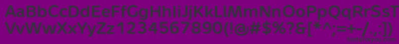 MetronLightProBold Font – Black Fonts on Purple Background