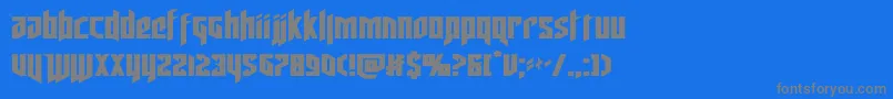 deathsheadexpand Font – Gray Fonts on Blue Background