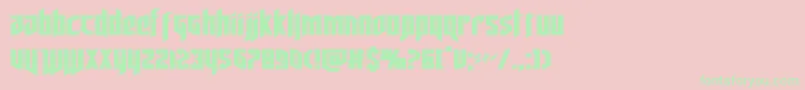 deathsheadexpand Font – Green Fonts on Pink Background