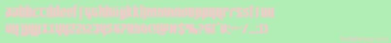 deathsheadexpand Font – Pink Fonts on Green Background