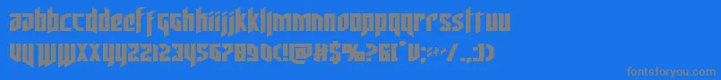 deathsheadexpand Font – Gray Fonts on Blue Background