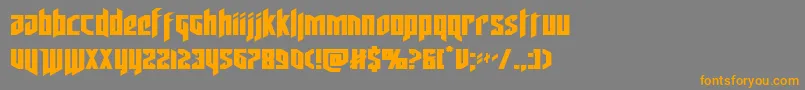 deathsheadexpand Font – Orange Fonts on Gray Background