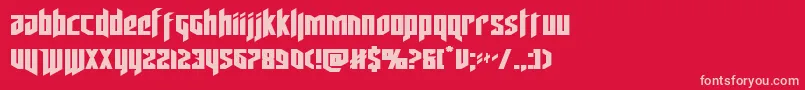 deathsheadexpand Font – Pink Fonts on Red Background