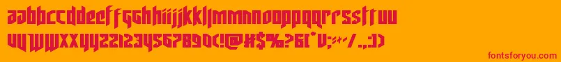 deathsheadexpand Font – Red Fonts on Orange Background