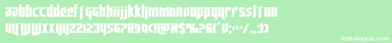 deathsheadexpand Font – White Fonts on Green Background