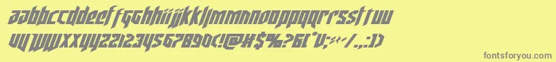 Saiba mais sobre a fonte deathsheadexpandital Fonte deathsheadexpandital – fontes cinzas em um fundo amarelo