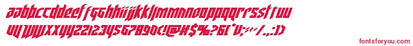 deathsheadexpandital Font – Red Fonts on White Background