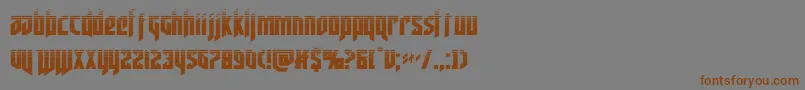 deathsheadhalf Font – Brown Fonts on Gray Background