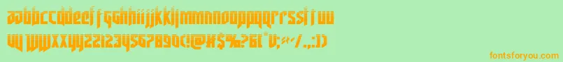 Lisätietoja deathsheadhalf-fontista deathsheadhalf-fontti – oranssit fontit vihreällä taustalla
