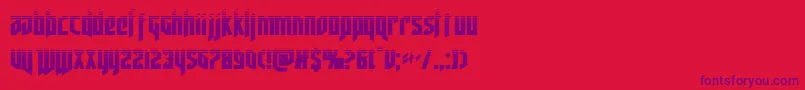 deathsheadhalf Font – Purple Fonts on Red Background