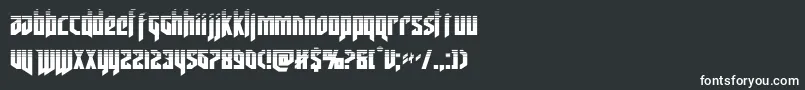 Шрифт deathsheadhalf – белые шрифты на чёрном фоне
