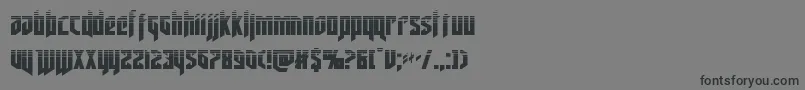 deathsheadhalf-Schriftart – Schwarze Schriften auf grauem Hintergrund