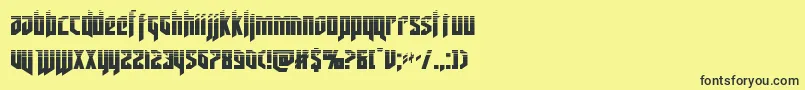 deathsheadhalf Font – Black Fonts on Yellow Background