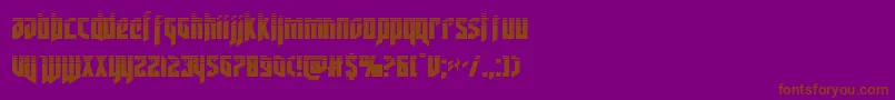 deathsheadhalf Font – Brown Fonts on Purple Background