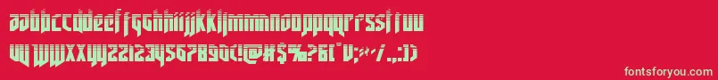 deathsheadhalf Font – Green Fonts on Red Background