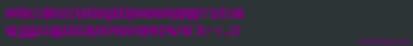 deathsheadhalf Font – Purple Fonts on Black Background