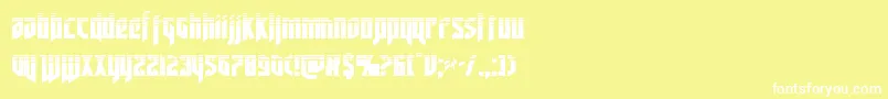 deathsheadhalf Font – White Fonts on Yellow Background