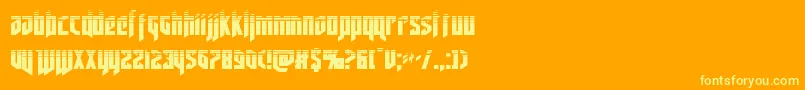 Подробнее о шрифте deathsheadhalf Шрифт deathsheadhalf – жёлтые шрифты на оранжевом фоне