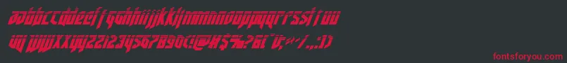 deathsheadhalfital Font – Red Fonts on Black Background