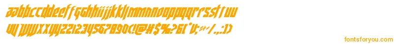 deathsheadital Font – Orange Fonts on White Background