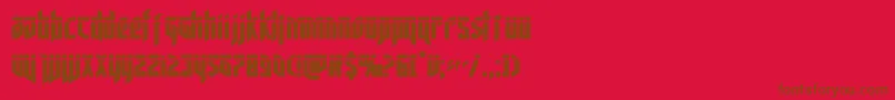 deathsheadlaser Font – Brown Fonts on Red Background