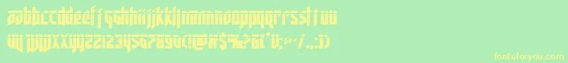 deathsheadlaser Font – Yellow Fonts on Green Background