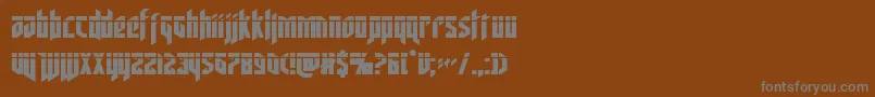 deathsheadlaser Font – Gray Fonts on Brown Background