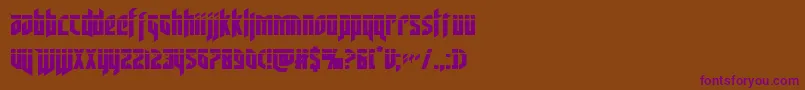 deathsheadlaser Font – Purple Fonts on Brown Background