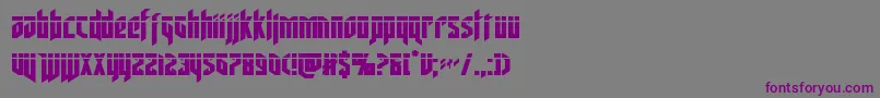 deathsheadlaser Font – Purple Fonts on Gray Background