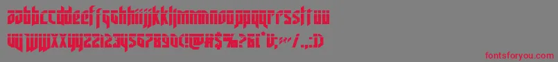 deathsheadlaser Font – Red Fonts on Gray Background